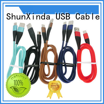 ShunXinda braided Type C usb cable for sale for car