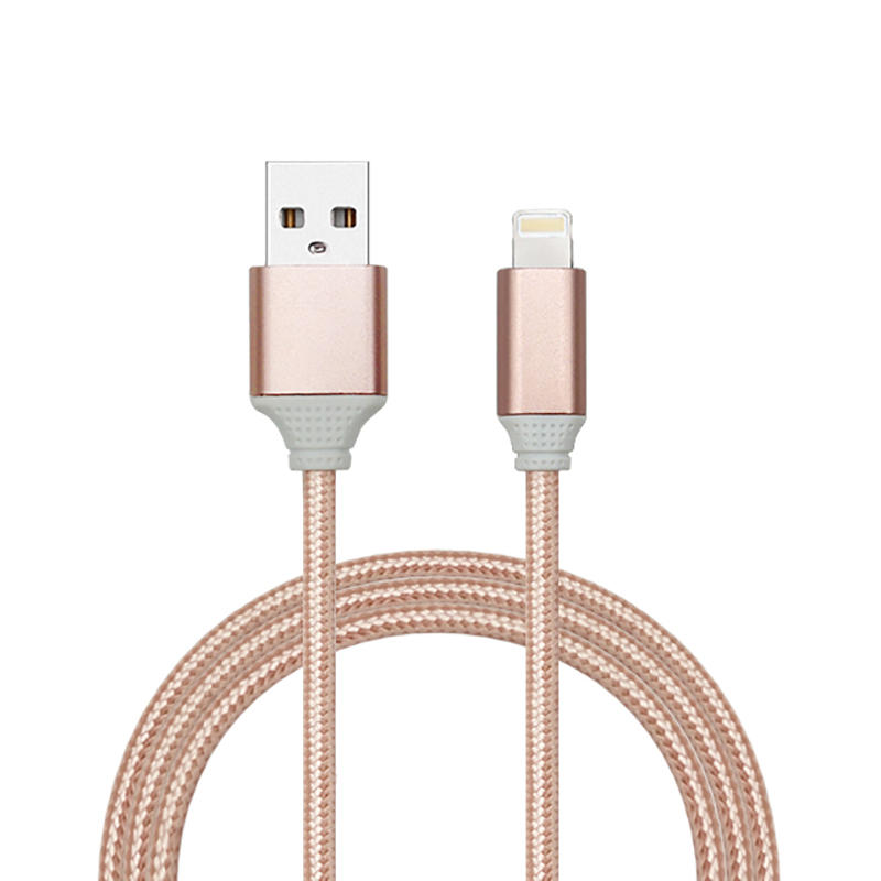 ShunXinda -Fast Charging 2 In 1 Nylon Braided Dual Sided Charging Data Cord For Iphone
